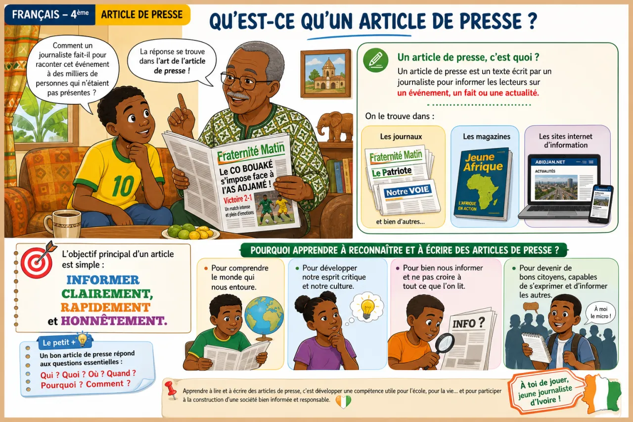Article de presse — illustration