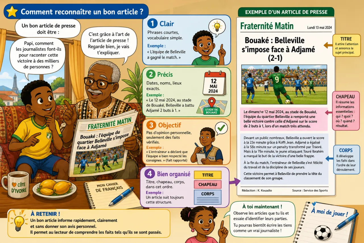 Article de presse — illustration