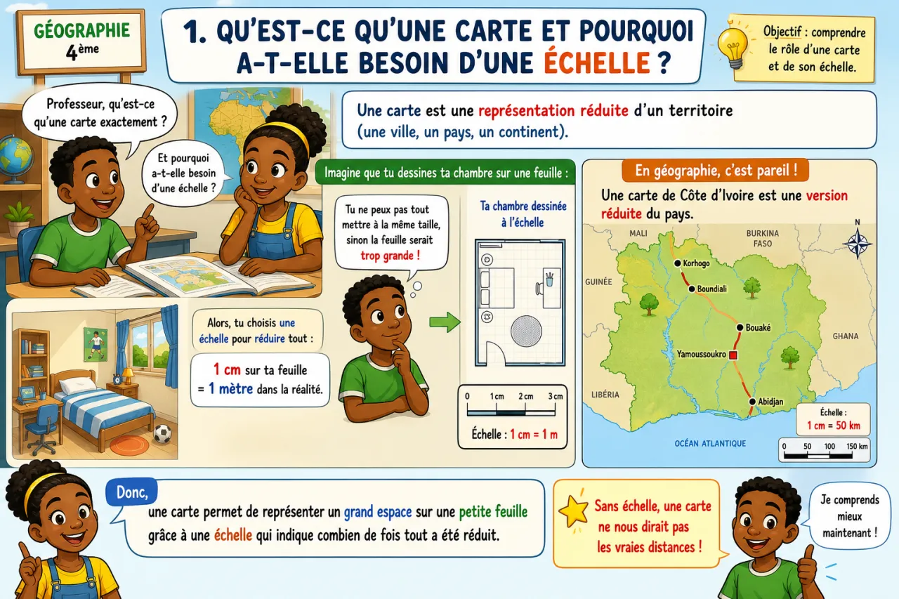 Cartes et échelles — illustration