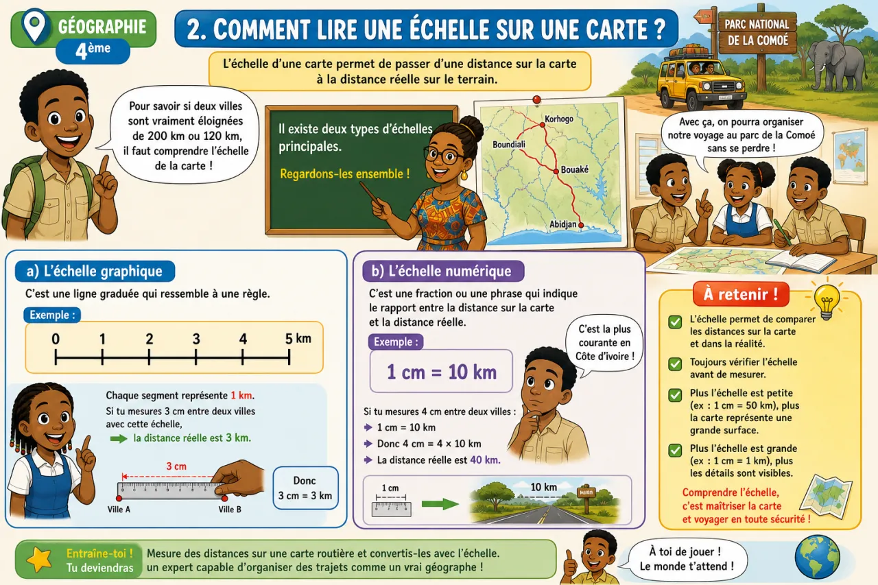 Cartes et échelles — illustration
