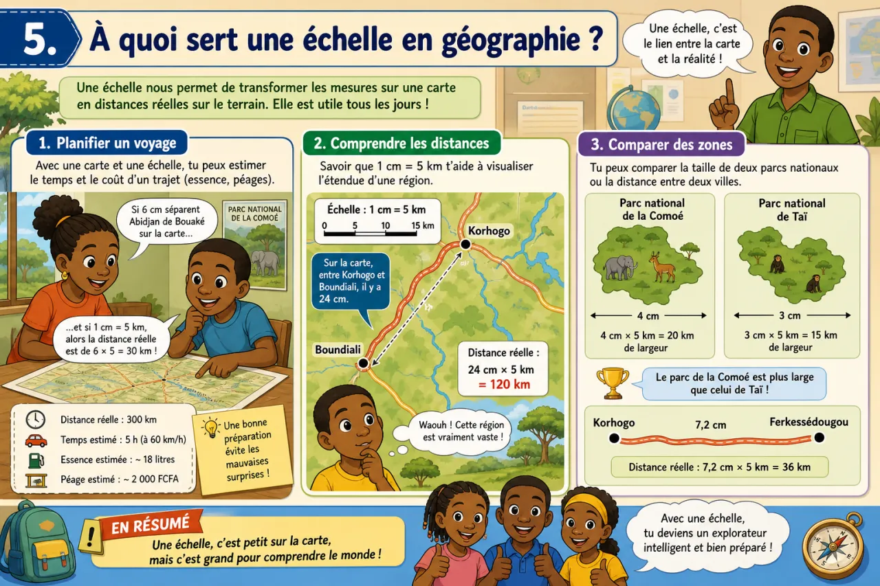 Cartes et échelles — illustration