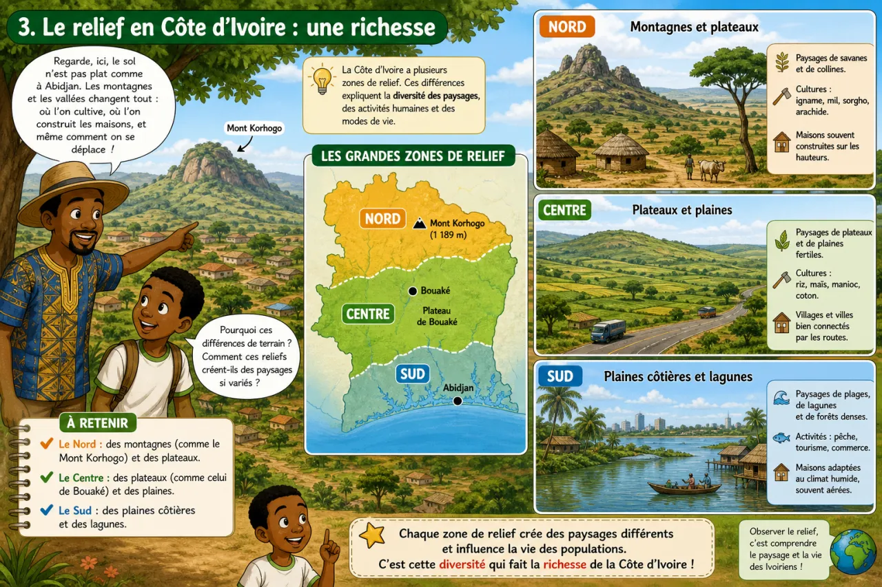 Relief et paysages — illustration