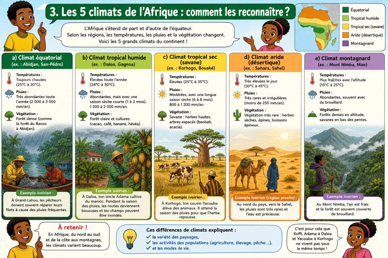 Climats de l’Afrique — illustration