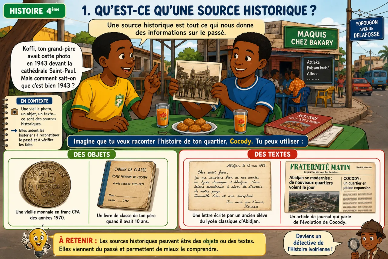 Sources et chronologie — illustration