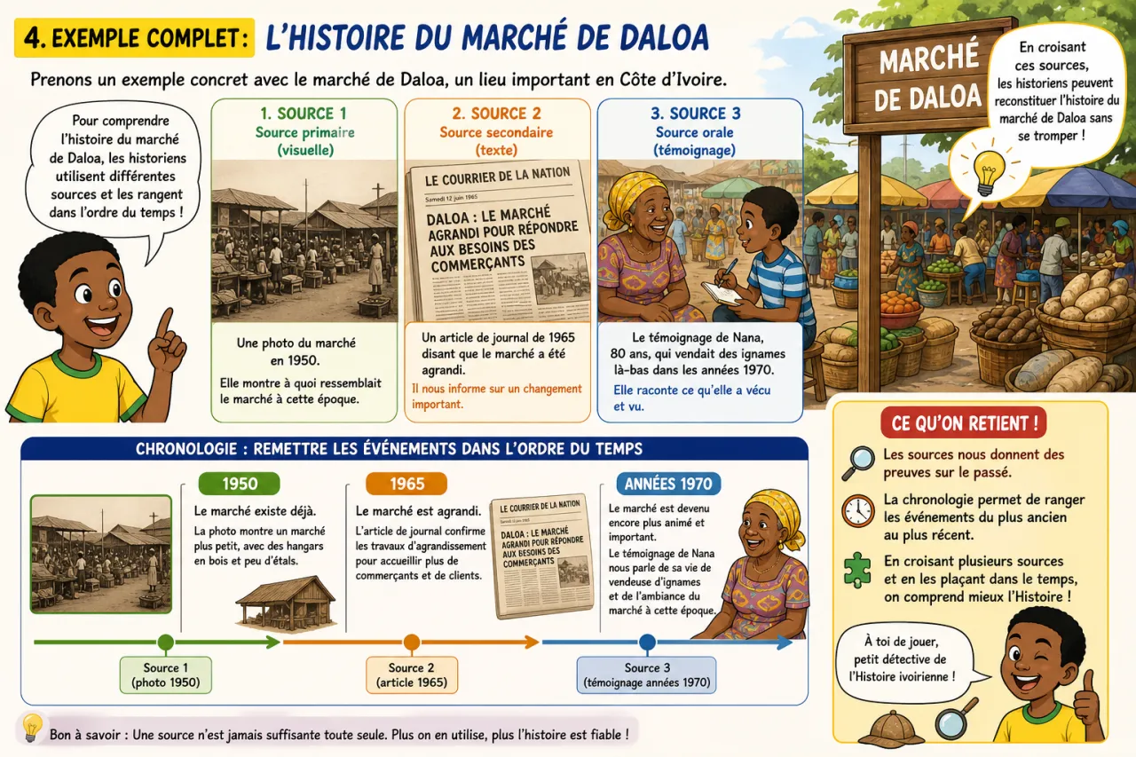 Sources et chronologie — illustration