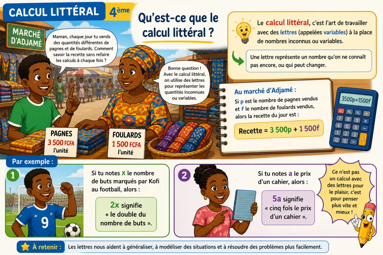 Calcul littéral — illustration