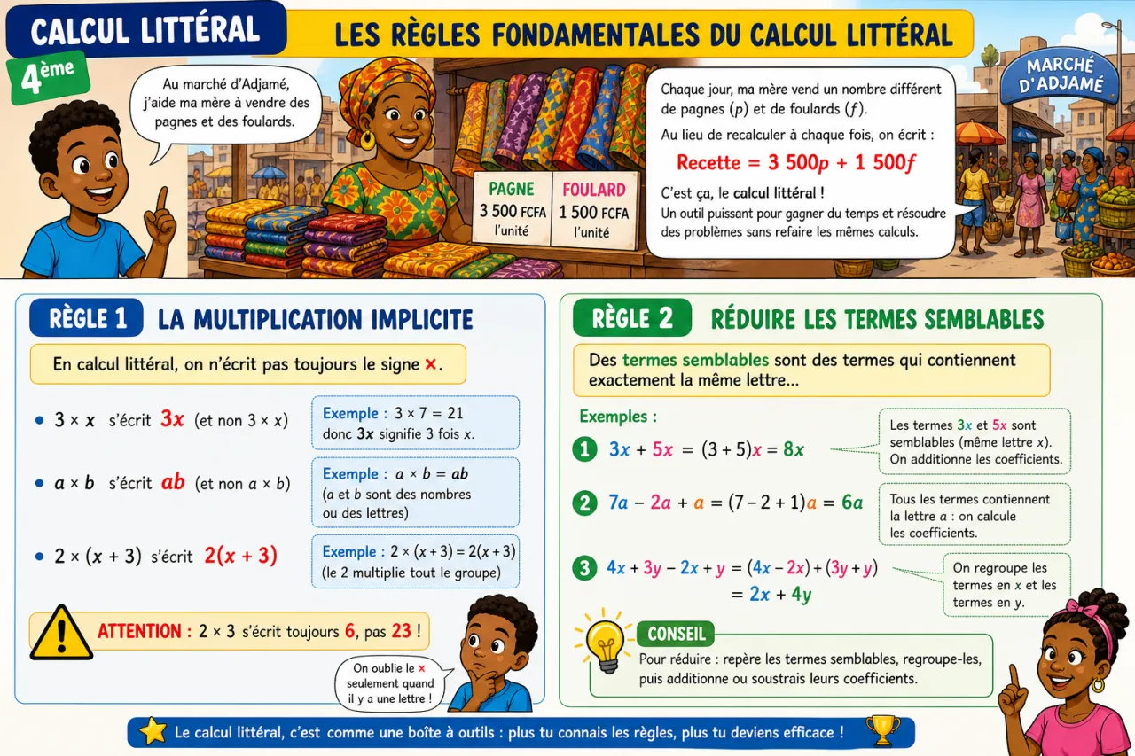 Calcul littéral — illustration