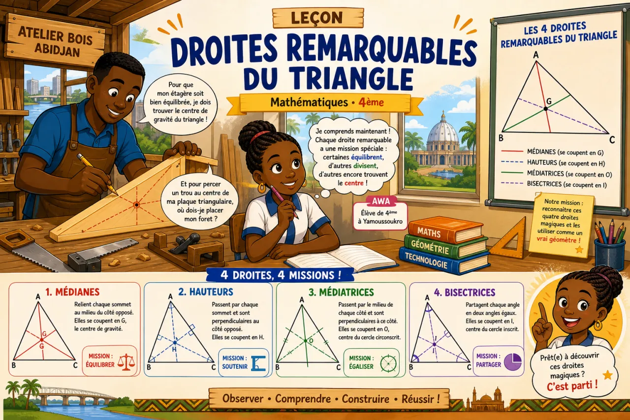 Droites remarquables du triangle