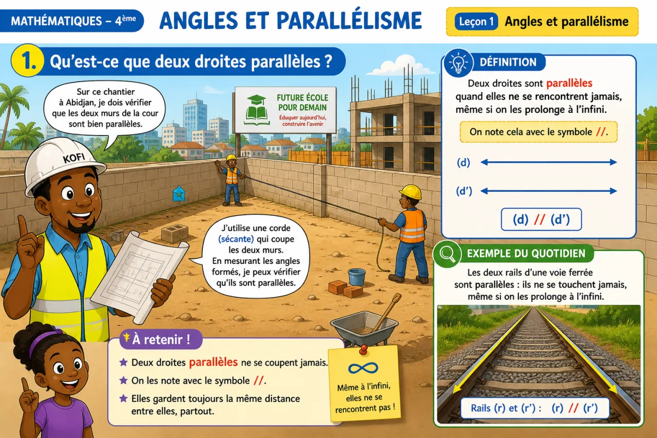 Angles et parallélisme — illustration