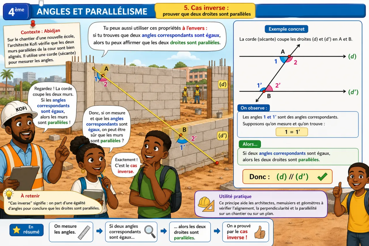 Angles et parallélisme — illustration