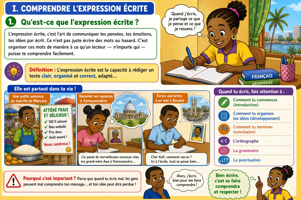 L’expression écrite — illustration