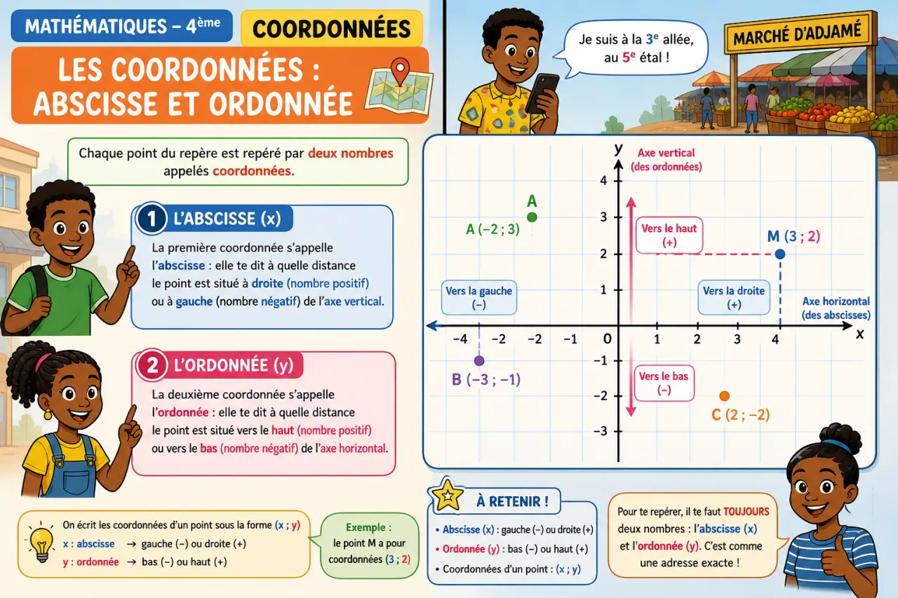 Coordonnées — illustration