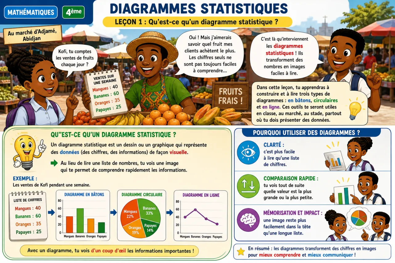 Diagrammes statistiques — illustration