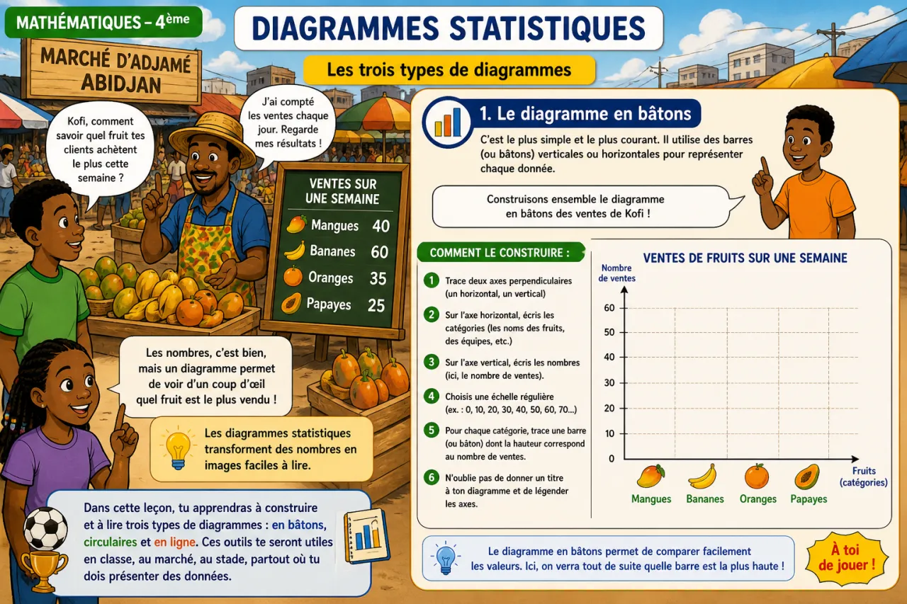 Diagrammes statistiques — illustration