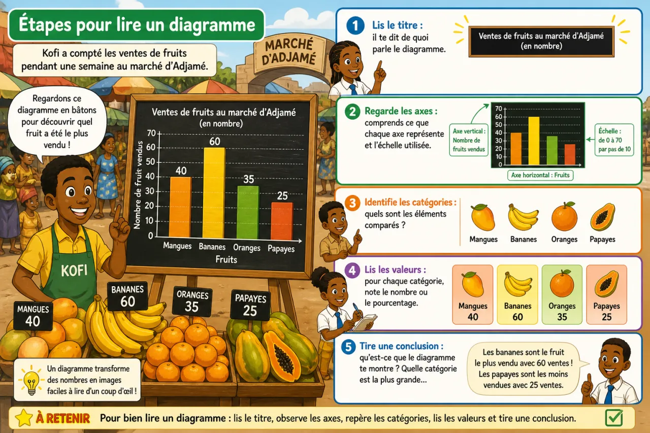 Diagrammes statistiques — illustration