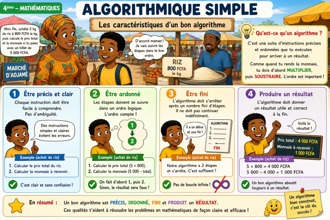 Algorithmique simple — illustration