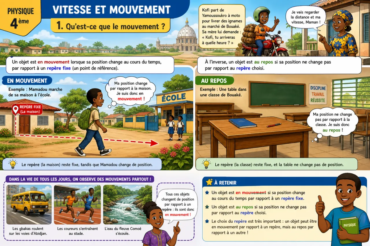 Vitesse et mouvement — illustration