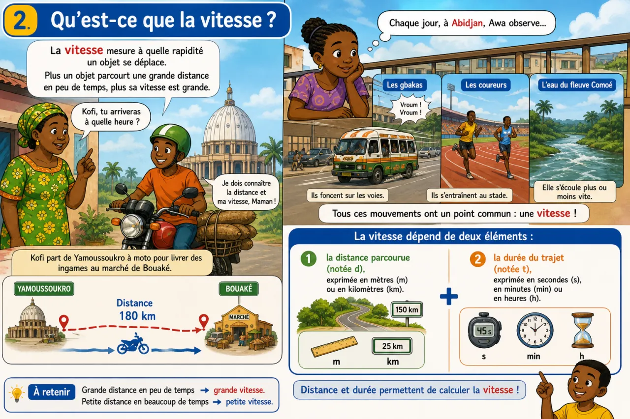 Vitesse et mouvement — illustration
