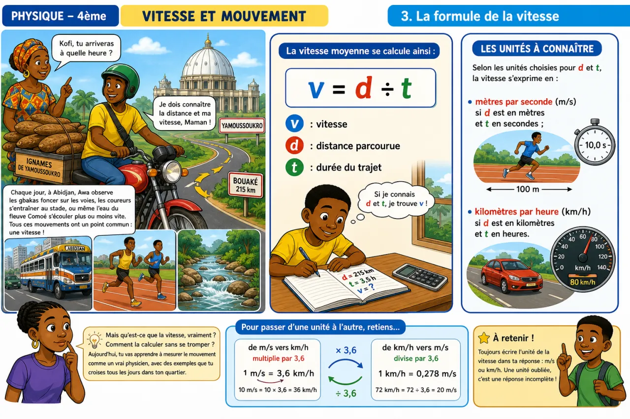 Vitesse et mouvement — illustration