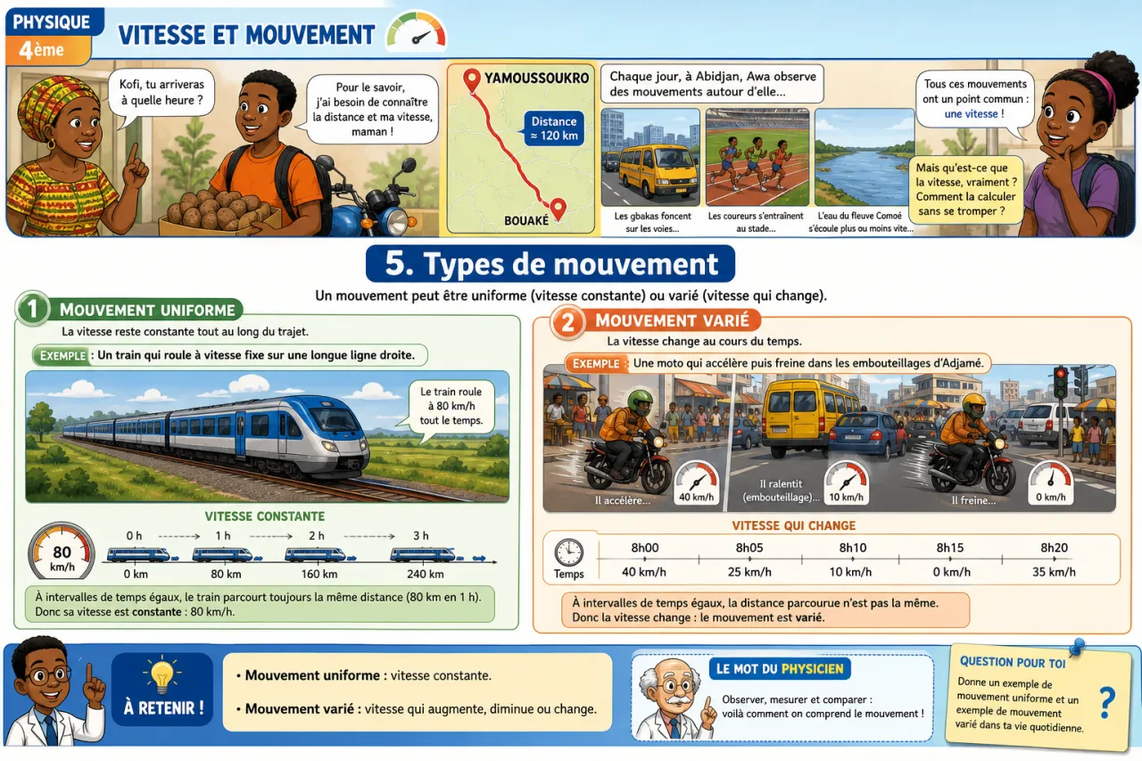 Vitesse et mouvement — illustration