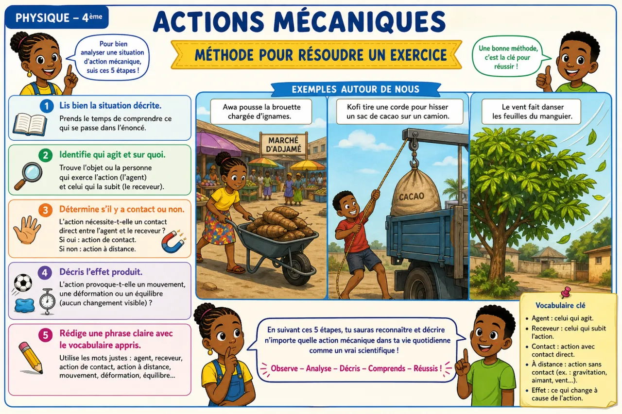 Actions mécaniques — illustration