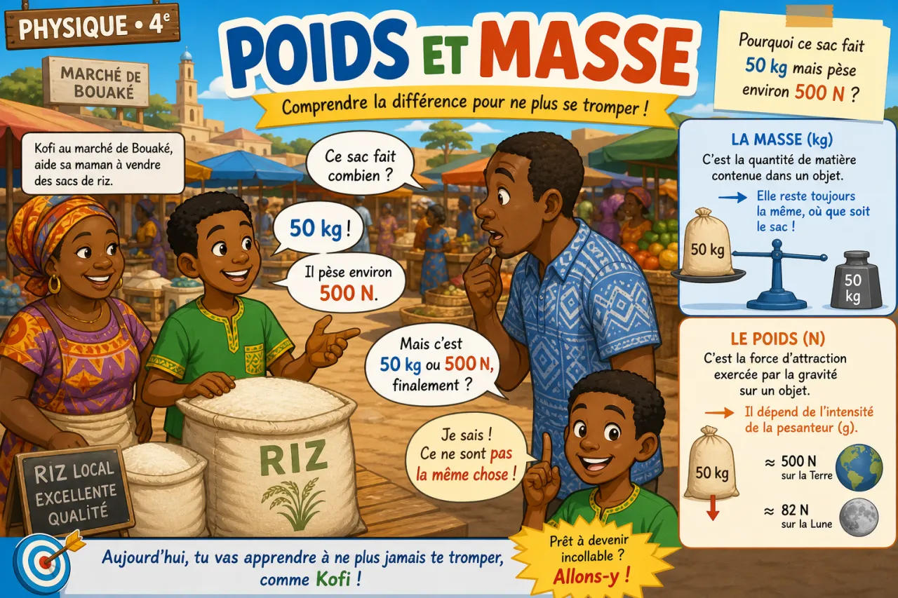 Poids et masse