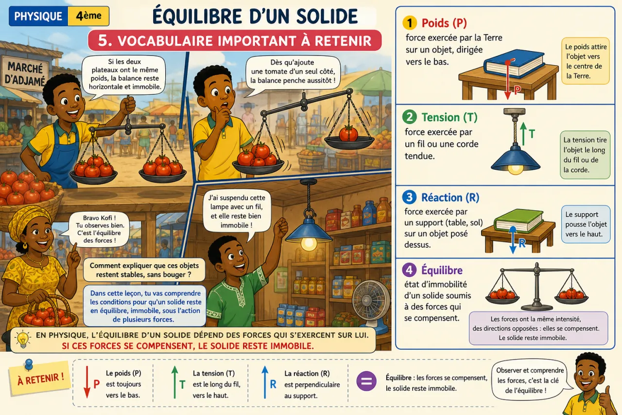 Équilibre d’un solide — illustration