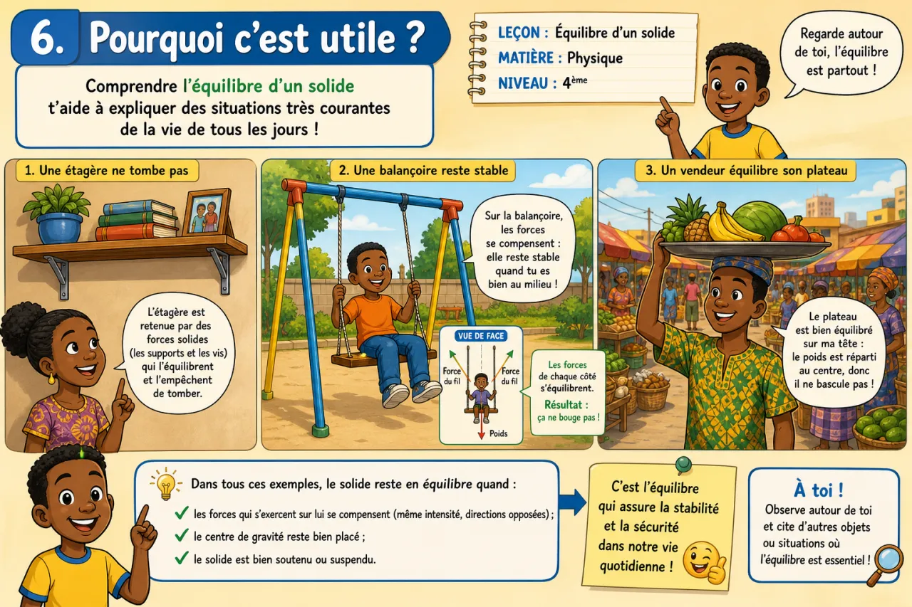 Équilibre d’un solide — illustration