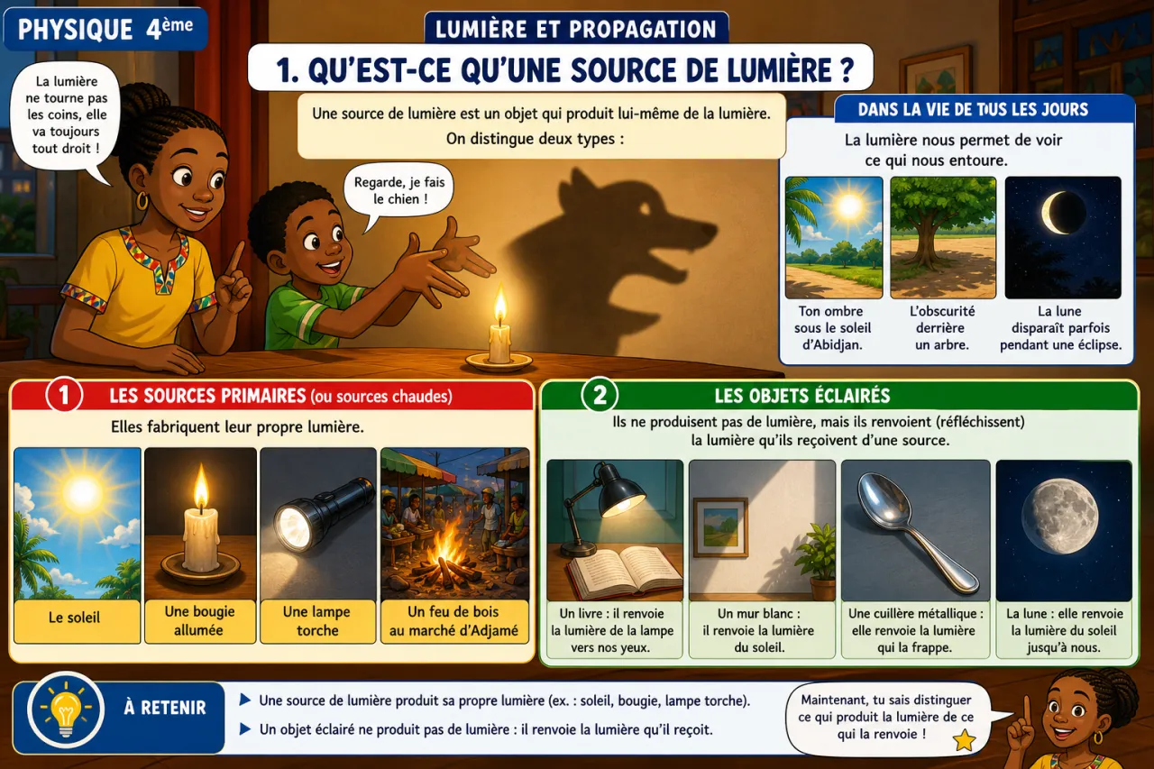 Lumière et propagation — illustration