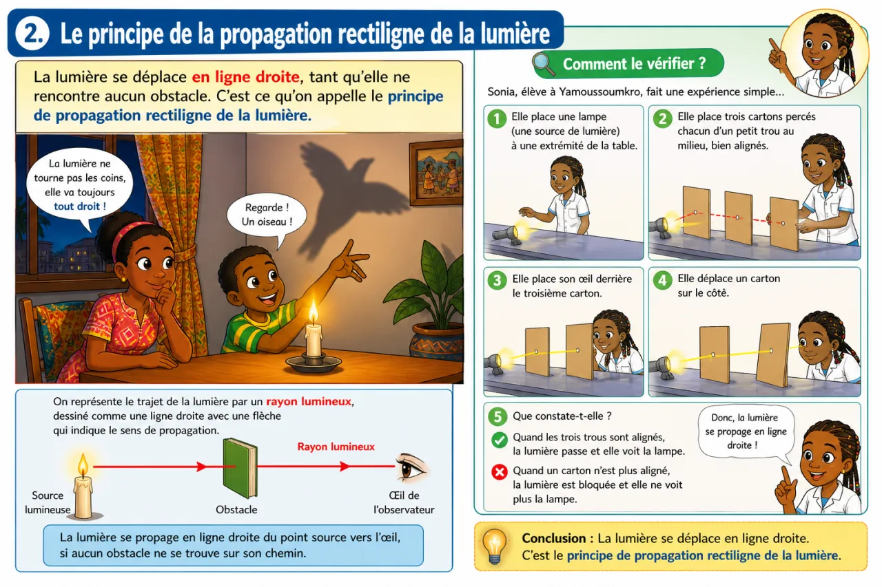 Lumière et propagation — illustration