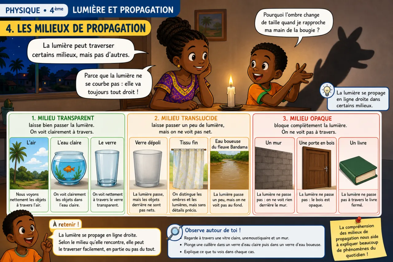 Lumière et propagation — illustration
