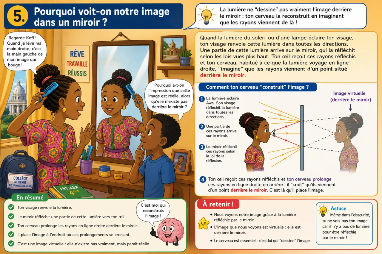 Miroirs plans — illustration