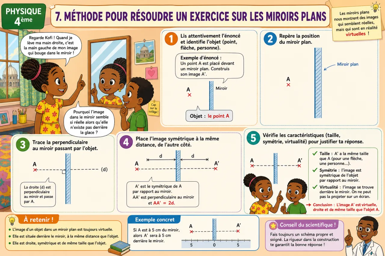 Miroirs plans — illustration