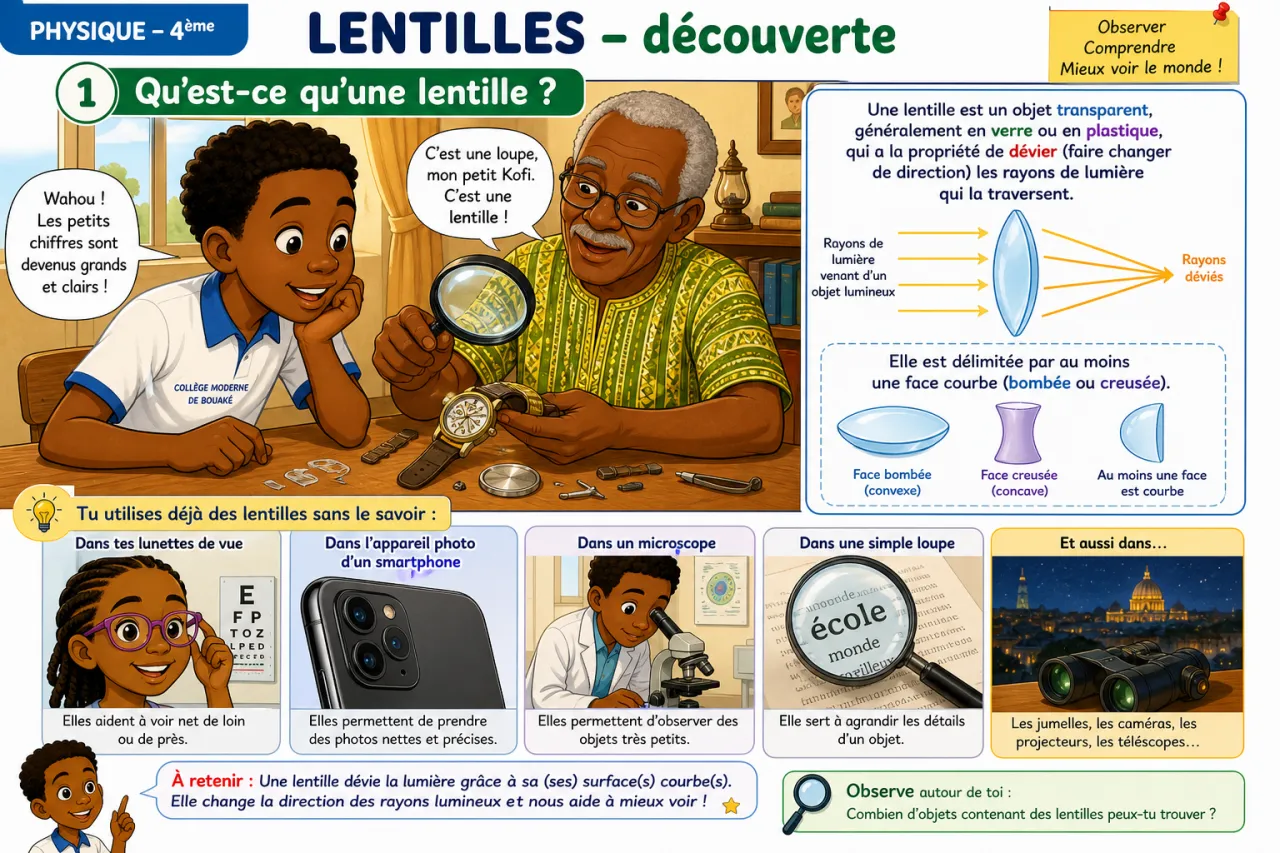 Lentilles - découverte — illustration