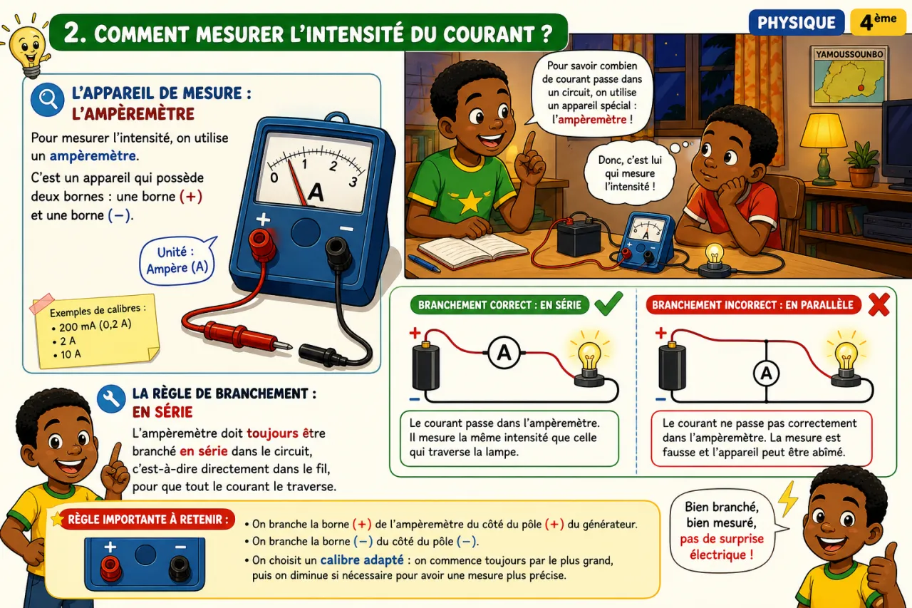 Intensité du courant — illustration
