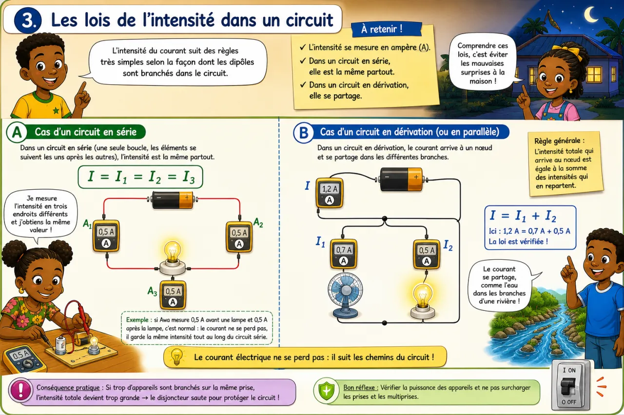 Intensité du courant — illustration
