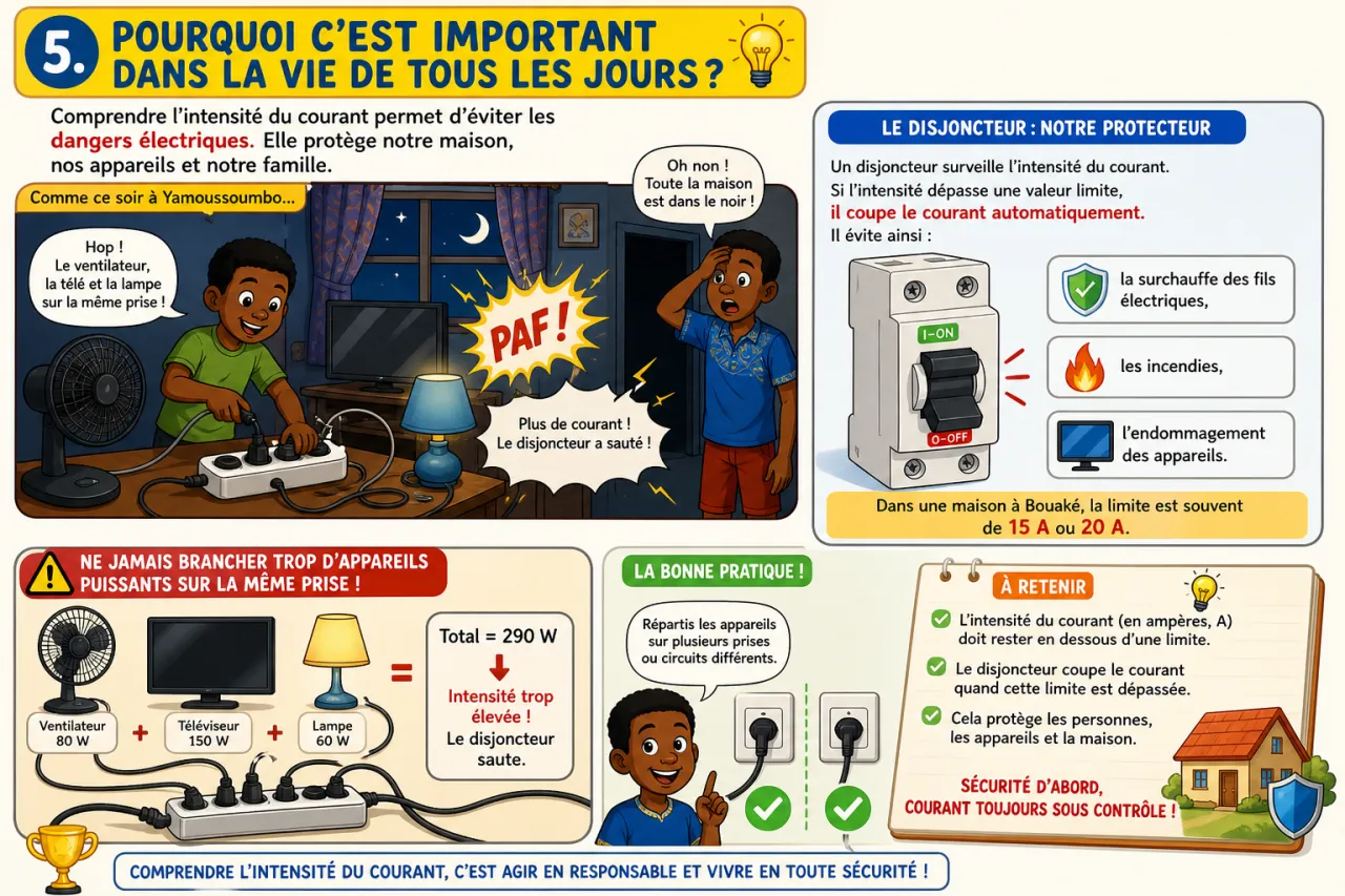 Intensité du courant — illustration