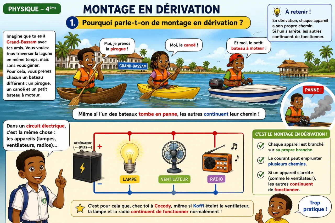 Montage en dérivation — illustration