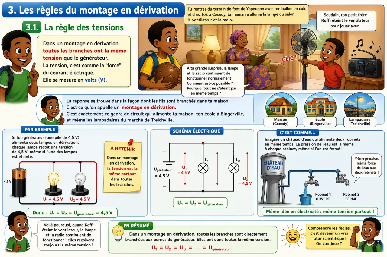 Montage en dérivation — illustration