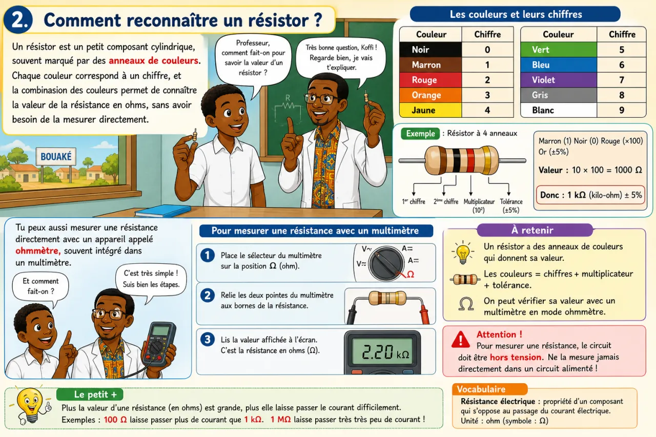 Résistance électrique - initiation — illustration