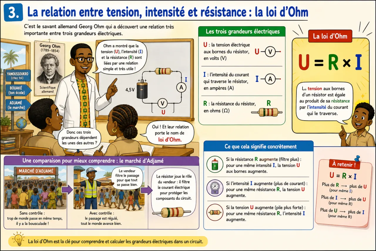 Résistance électrique - initiation — illustration