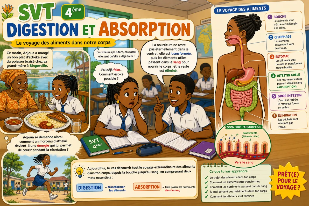 Digestion et absorption