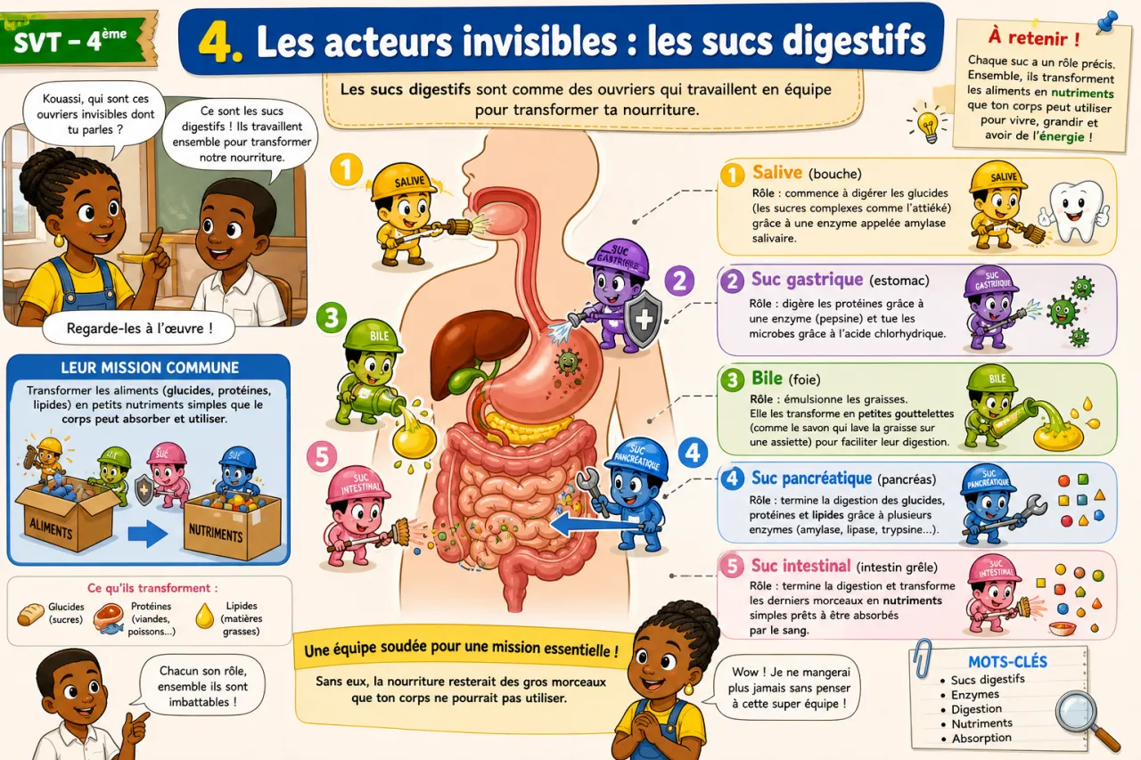 Digestion et absorption — illustration