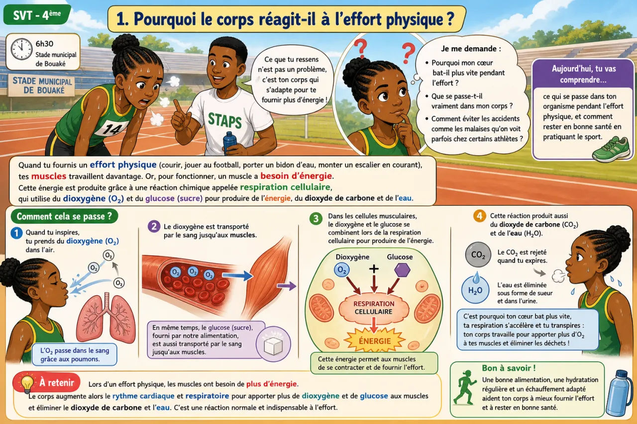 Effort physique et santé — illustration