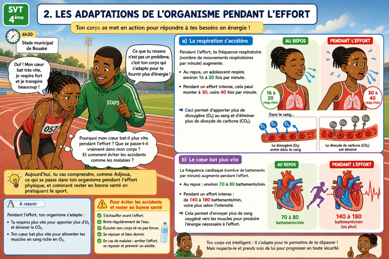 Effort physique et santé — illustration