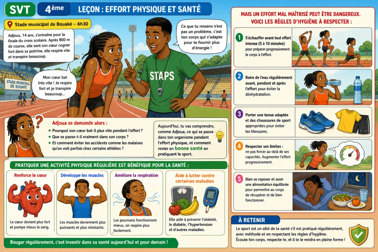 Effort physique et santé — illustration