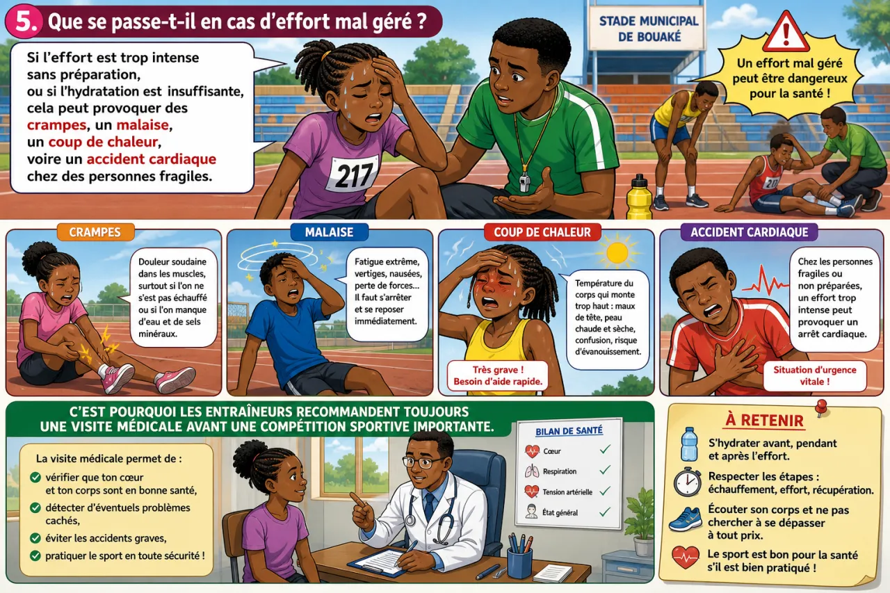 Effort physique et santé — illustration