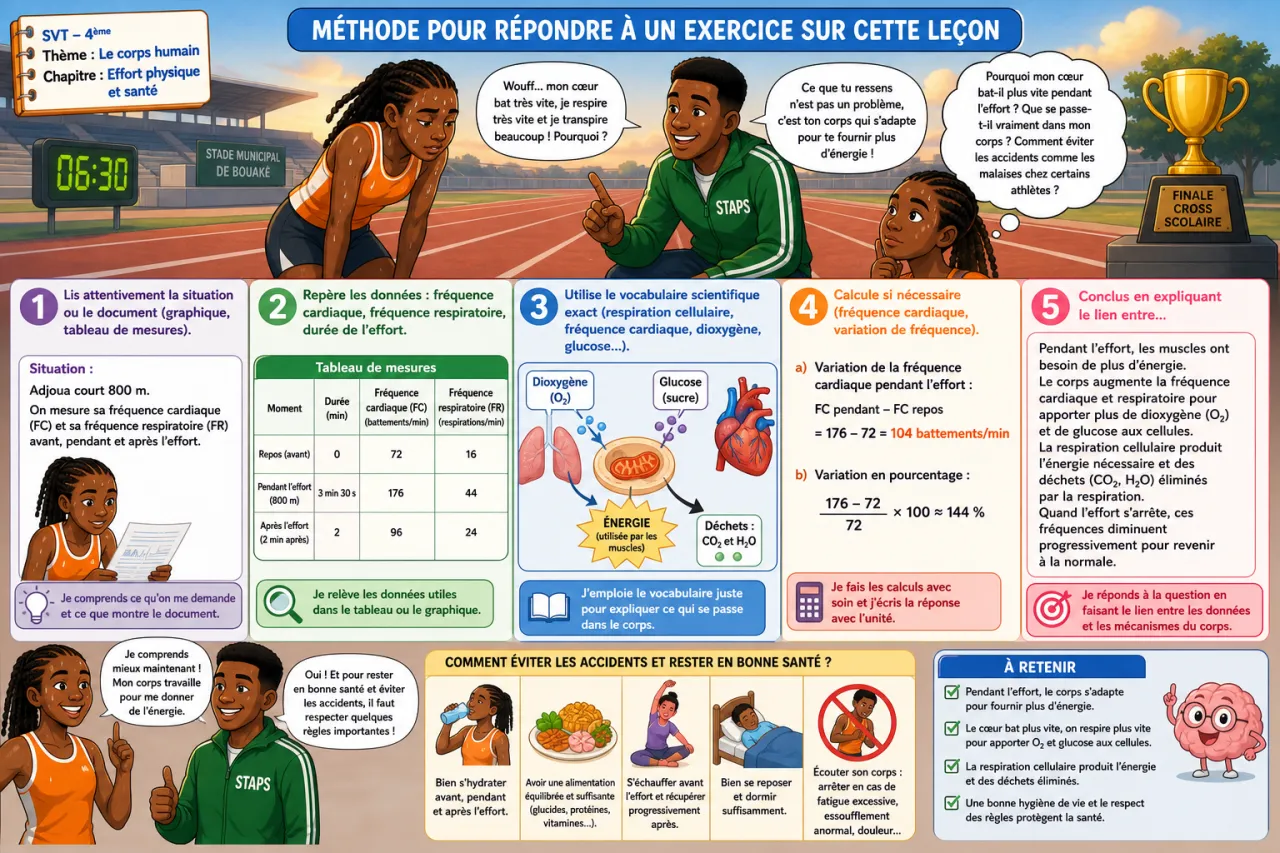 Effort physique et santé — illustration