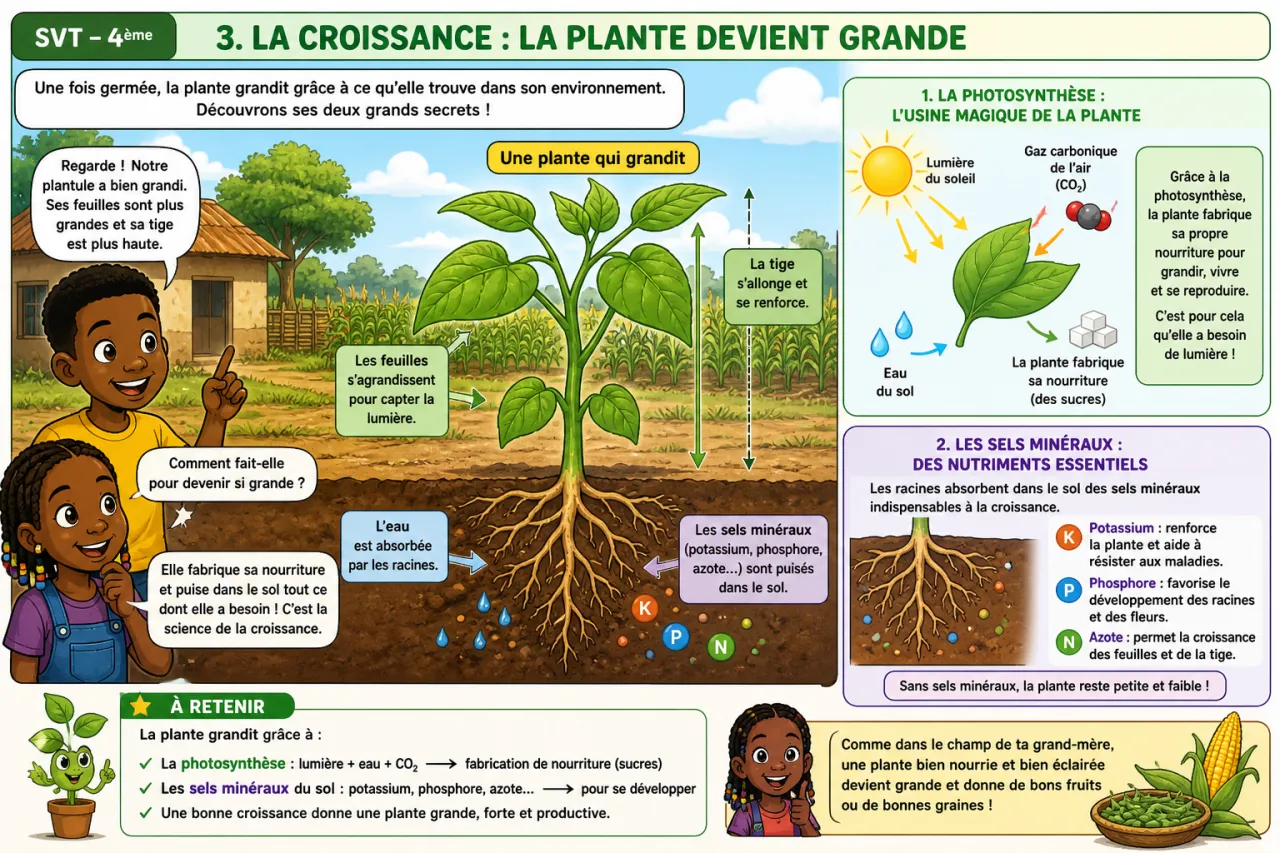 Germination et croissance — illustration