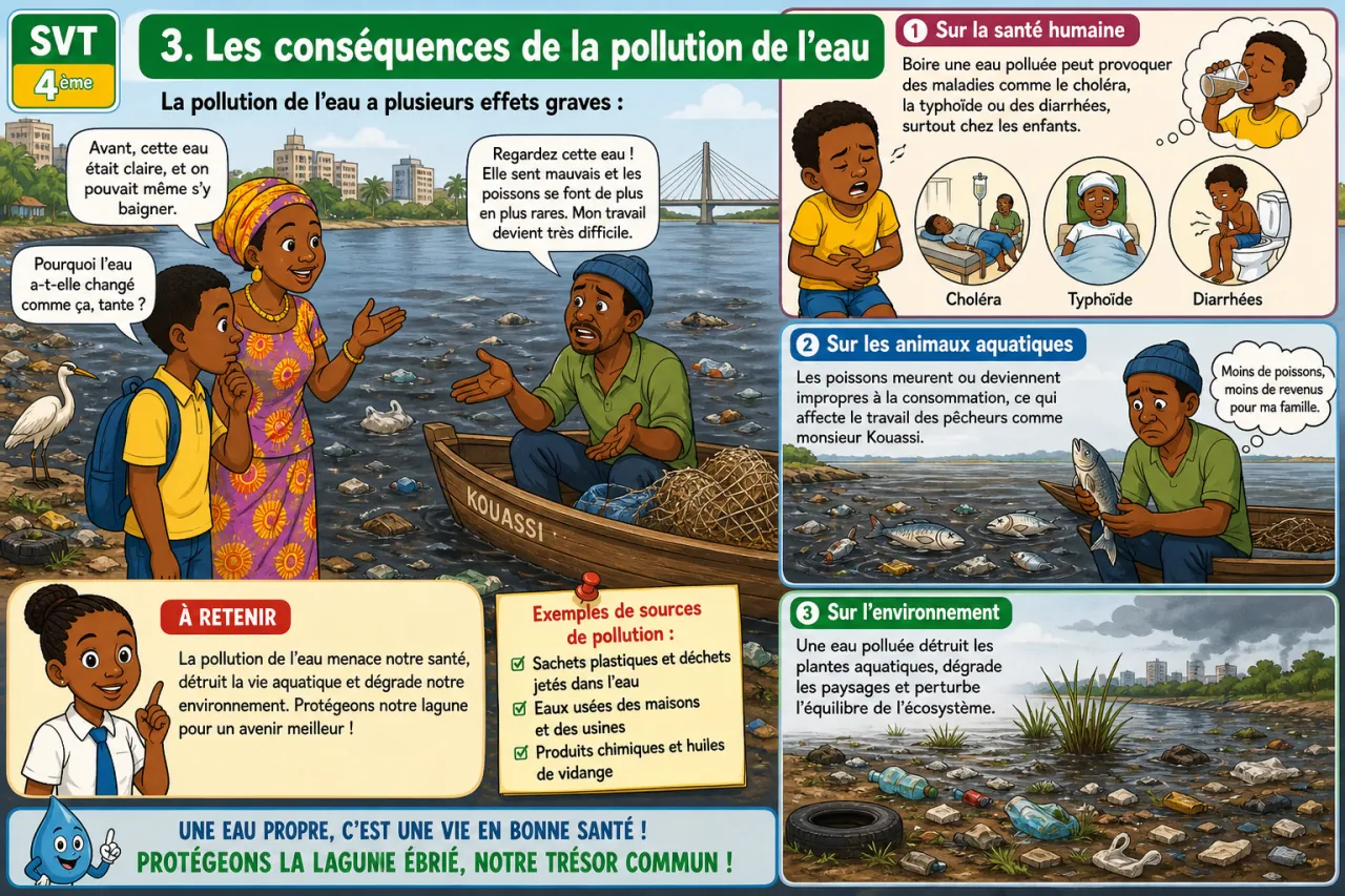 Eau et pollution — illustration